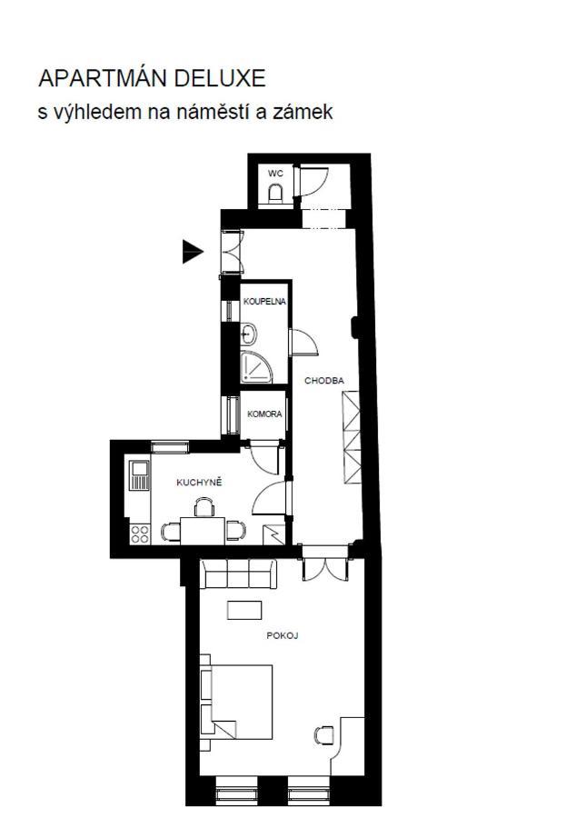 Apartmány Velké náměstí Kroměříž Esterno foto